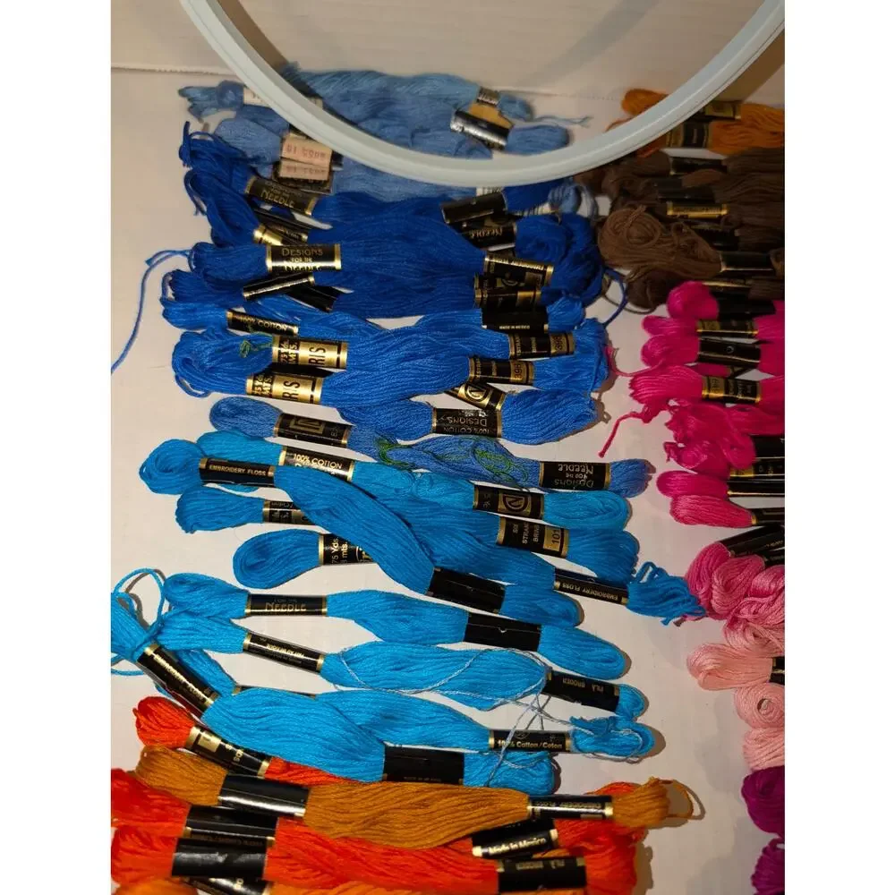 Lot Of 181 IRIS 6-Strand Cotton Embroidery Floss Lot Multicolor Made in Mexico